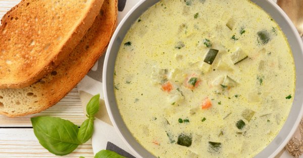 Супа от тиквички и джанки - Az-jenata