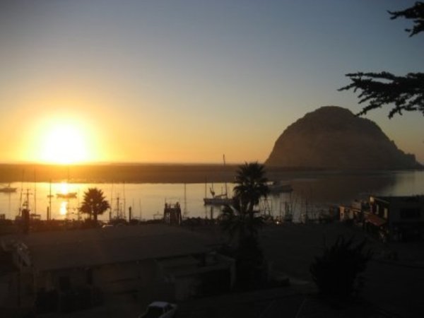 Краят на дена в Morro bay.