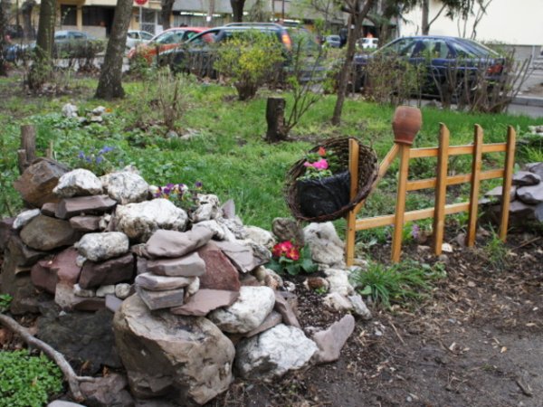 Артистична цветна градина пред столичен блок изникна за два дни. Тя е съставена от 5 елемента: алпинеум, малка дървена ограда, втори алпинеум и малък плет.
Безплатни цветни градини
Градински чай – салвия – красивата билка на дълголетието
Цветята на пролетта